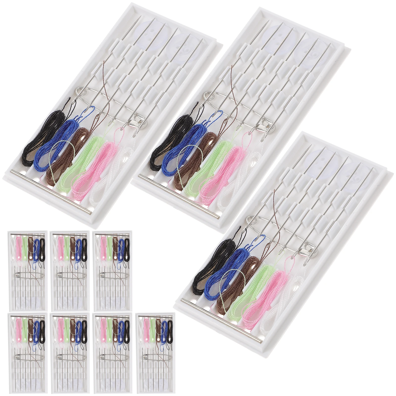 

10pcs Sewing Kit Needle Thread Pin Button Home Machine Tools For Quilting Dress Repair Gift Mini Hotel Embroidery