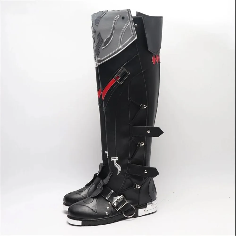 Spiele Genshin Impact neuesten Wriothesley Cosplay Schuhe Stiefel Fontaine Rollenspiel Halloween Karneval Frauen Männer Kostüm Party Requisiten