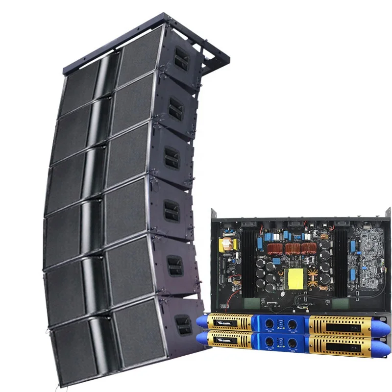 1200W DIGITAL AMPLIFIER + 2 Way 10 Inch Audio Line Array System