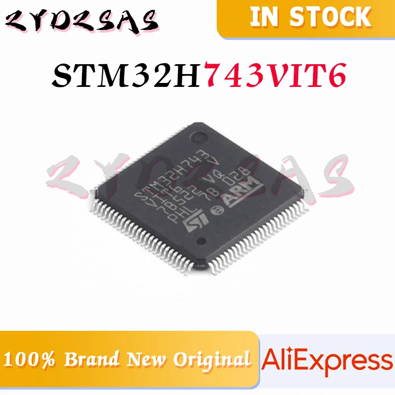 100% Brand New Original STM32H743VIT6  STM32H743 32H743VI STM32H IC MCU Chip LQFP-100