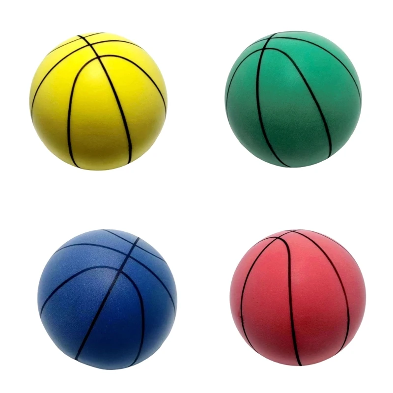 yunyun Kids Silents Basketball Squeezable Bouncings Basketball Low Noise Sports Ball