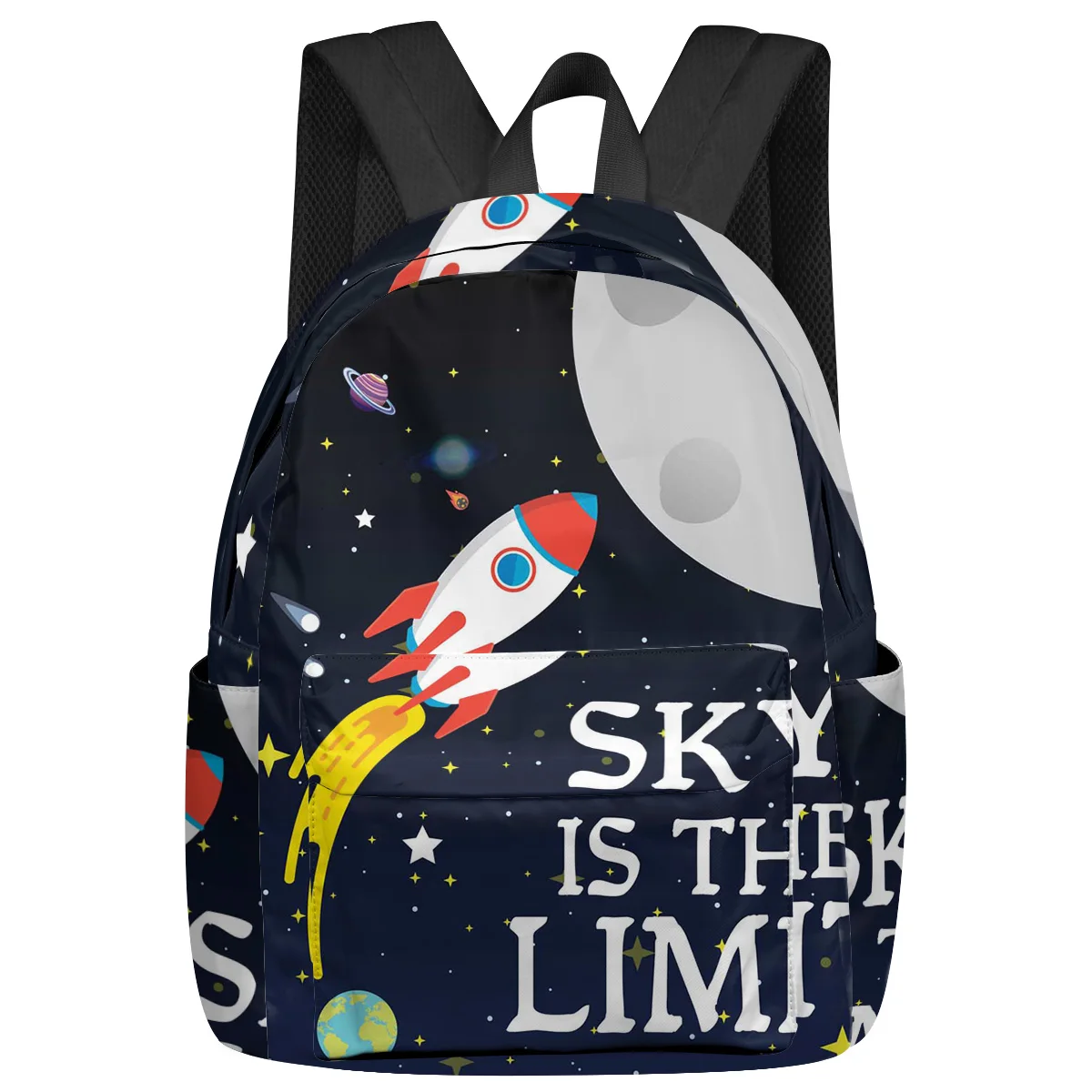 

Space Universe Planet Rocket Starry Sky Backpacks Teenagers Student School Bags Laptop Backpack Men Women Female Travel Mochila