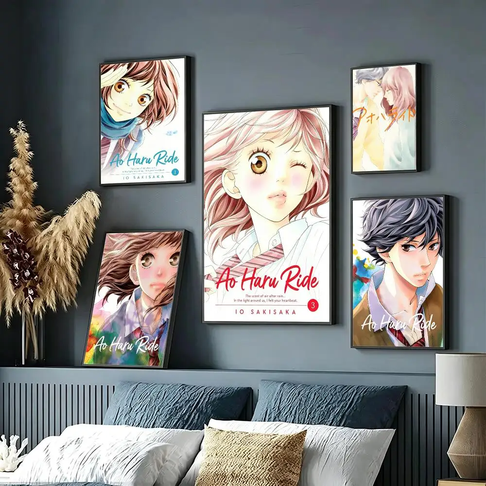 anime Ao Haru Ride Poster Wall Posters Art Print HD Print Self-Adhesive Waterproof Wall Stickers Room Decoration