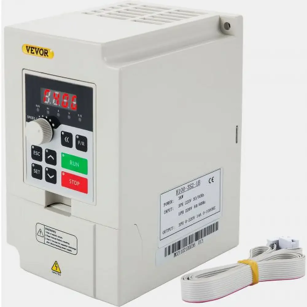 Variable Frequency Drive, AC 220V Input 3KW Variable Frequency CNC Drive Inverter Converter, VFD 4HP 1 or 3 Phase Input