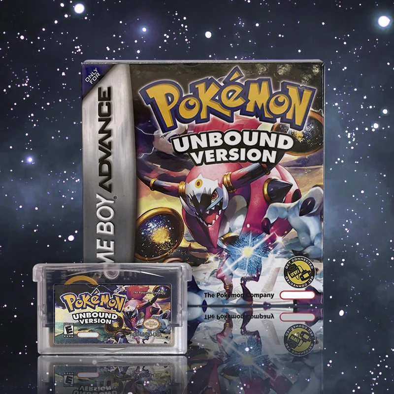 

ESP USA Версия IC RTC Флэш-кар Pokemon Unbound GBA Игровой картридж Видеоигровая консоль Карта Rom Hack Испанский английский язык