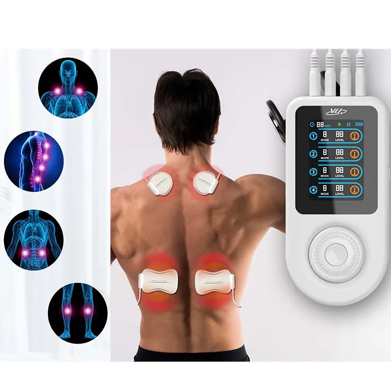 Weiyou Best Medium-Frequency Muscle Stimulator TENS EMS Neuromuscular Remote Control Built-In Battery For Body Pain Relief