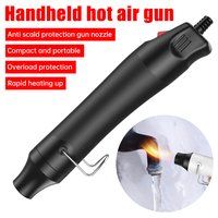 300W Heat Gun Hot Air Electrical Power Mini Gun Blower Handheld with Heat Shrink Butt for DIY Soldering Craft Embossing Wrapping