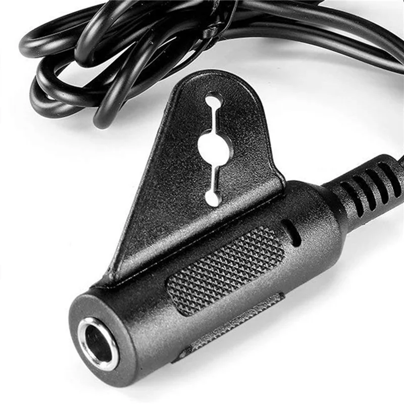 

A06F-5X SH-85 Black 6 Hole Soundhole Pickup With Active Power Strap End-Pin Jack For Acoustic Guitar