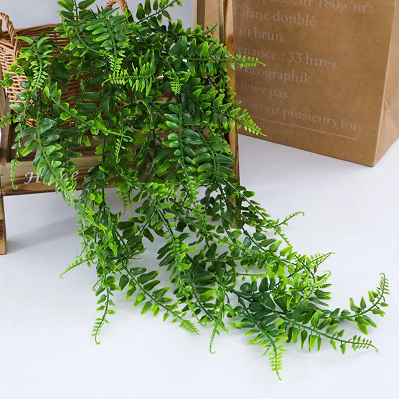 90 سنتيمتر السرخس الفارسي يترك فاينز معلقة نبات اصطناعي البلاستيك الروطان اللبلاب الزفاف ورقة العشب جارلاند حفل زفاف زينة #4