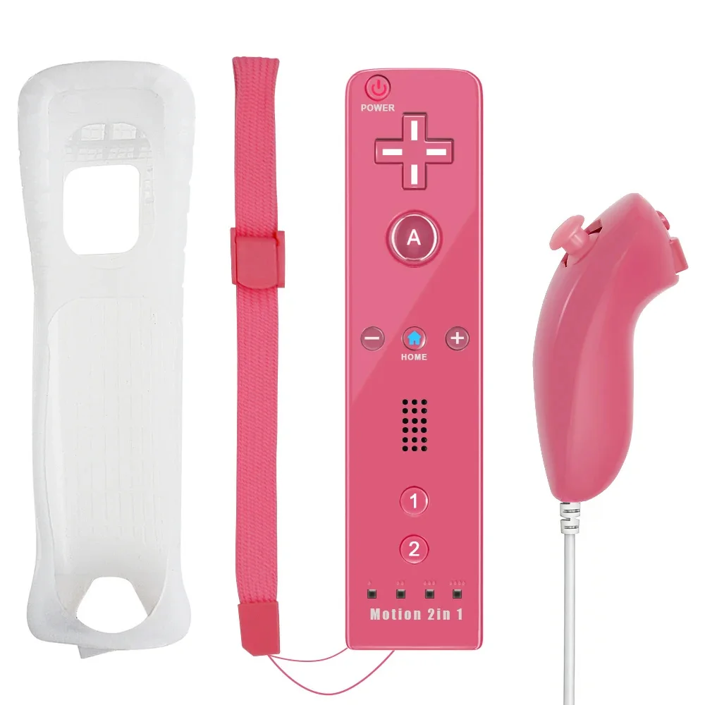 2in1 Controller For Nintendo WII/WII U Gaming Left Right Joystick Wireless Gamepads Optional Motionplus Func Game Remote Control image 3