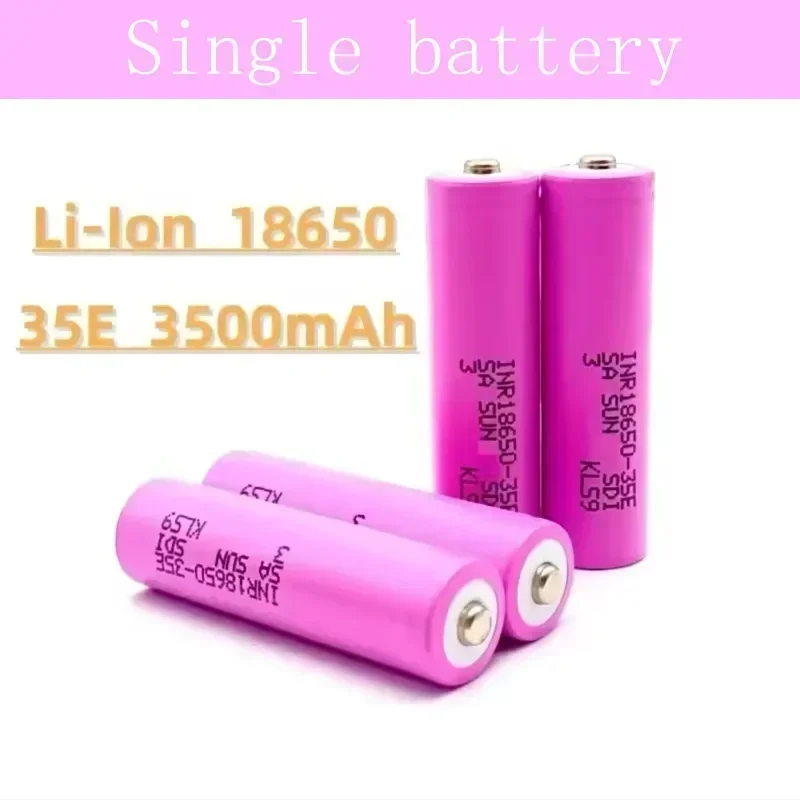 

Free Shipping 100% Original for 18650 3500mAh 25A Discharge INR18650 35E 3500mAh Li-ion 3.7v Rechargable Battery 18650 Battery