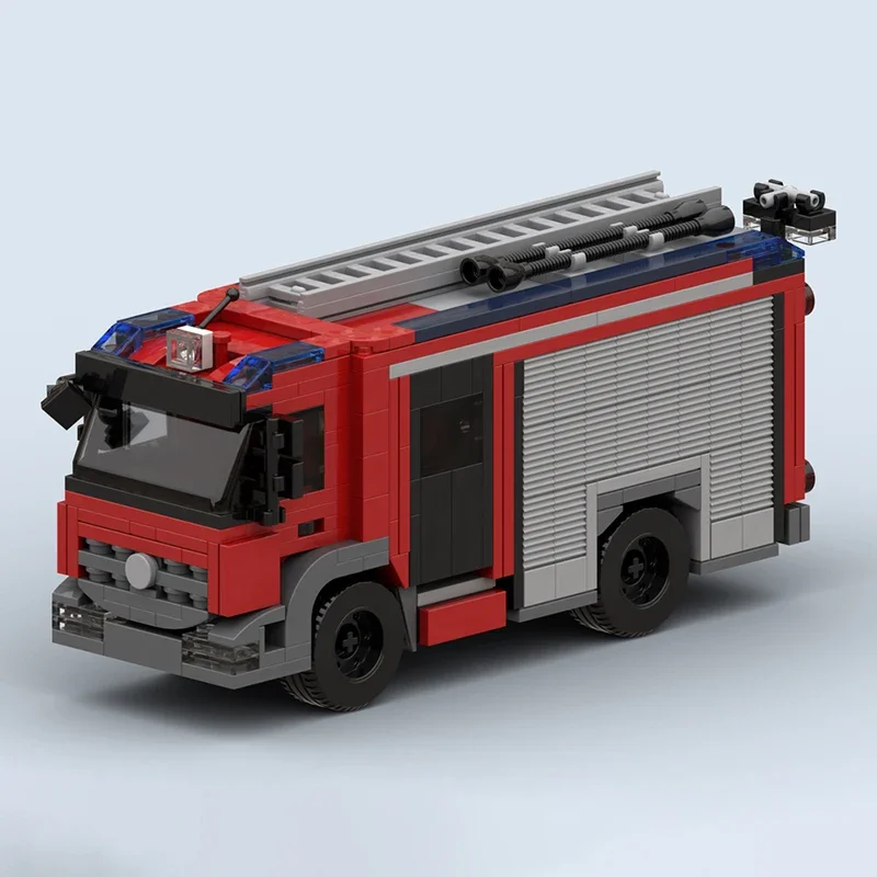 Moc blocos de construção purmerend tecnologia de motor de incêndio tijolos modulares modelo presentes brinquedos de natal conjuntos diy montagem!