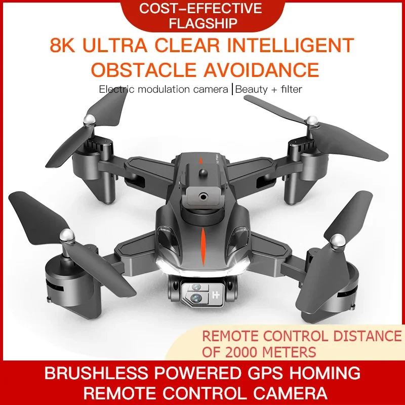 P11s H3 Pro Max Drone 8k Hd Dual-camera Professional Aerial Photography 360° Obstacle Avoidance Quadrotor Distance Toys For Boys