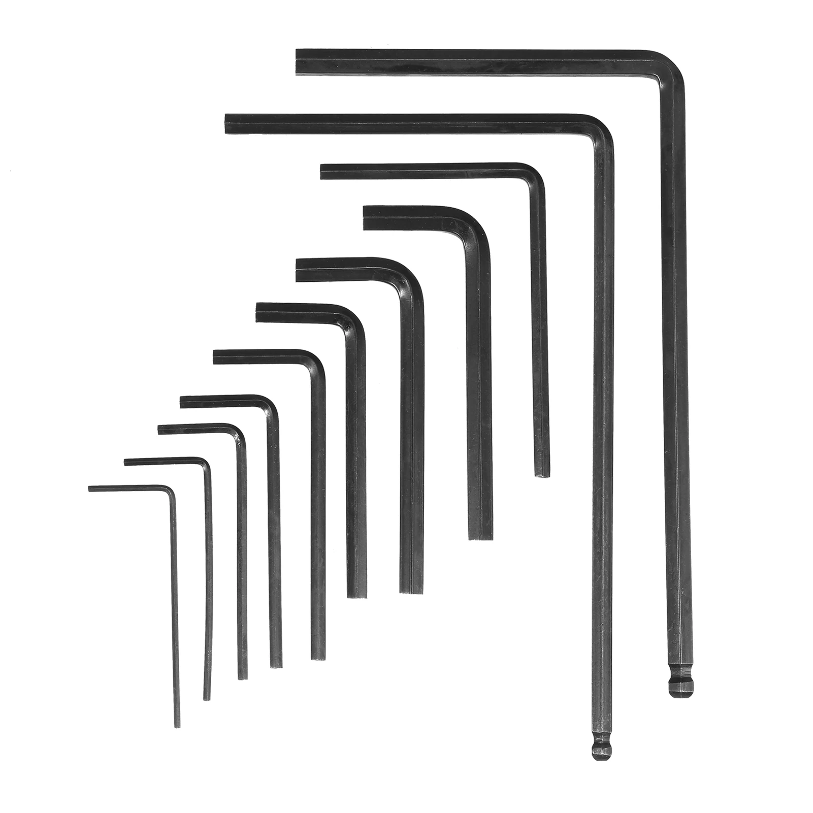 

11pcs Guitar Wrenches Set with 1.5mm, 2.0mm, 2.5mm, 3.0mm, 4.0mm, 5.0mm, 1/20in, 1/8in, 3/16in Hex Key and 4&5mm Lengthened