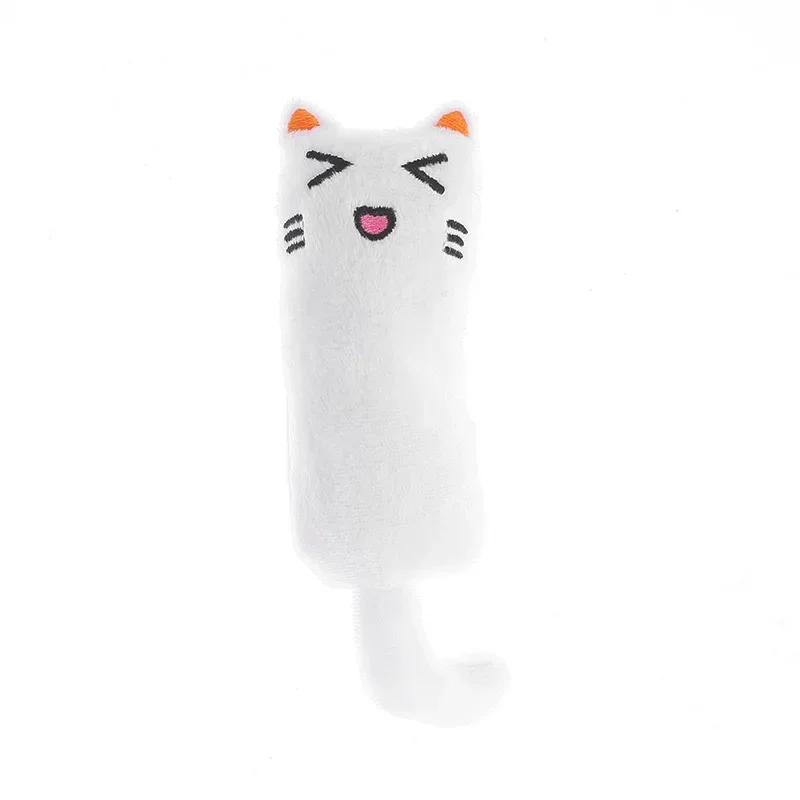 Interactive Mini Cat Toy Cute Plush Funny Squeaky Catnip Chew Toy for Kittens Pet Accessories Teeth Grinding & Interactive Play