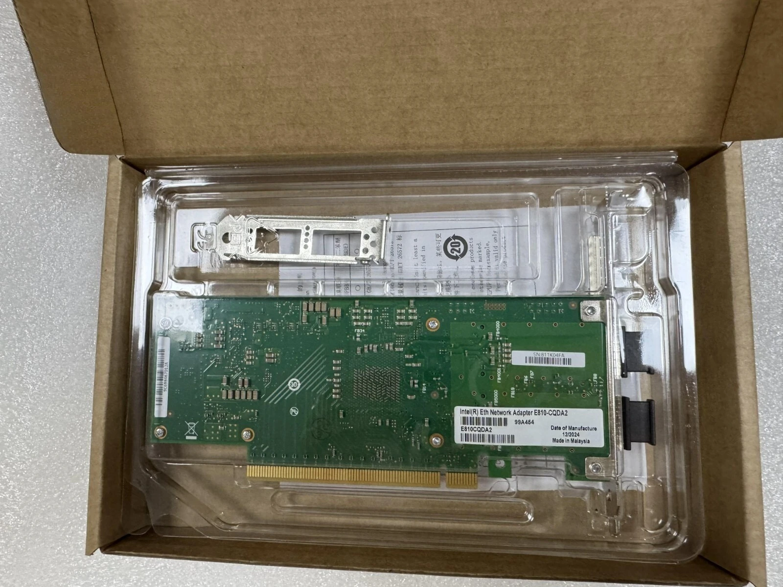 For New 100GbE 2Port QSFP28 Network Adapter E810-CQDA2 E810CQDA2 E810CQDA2G2P5