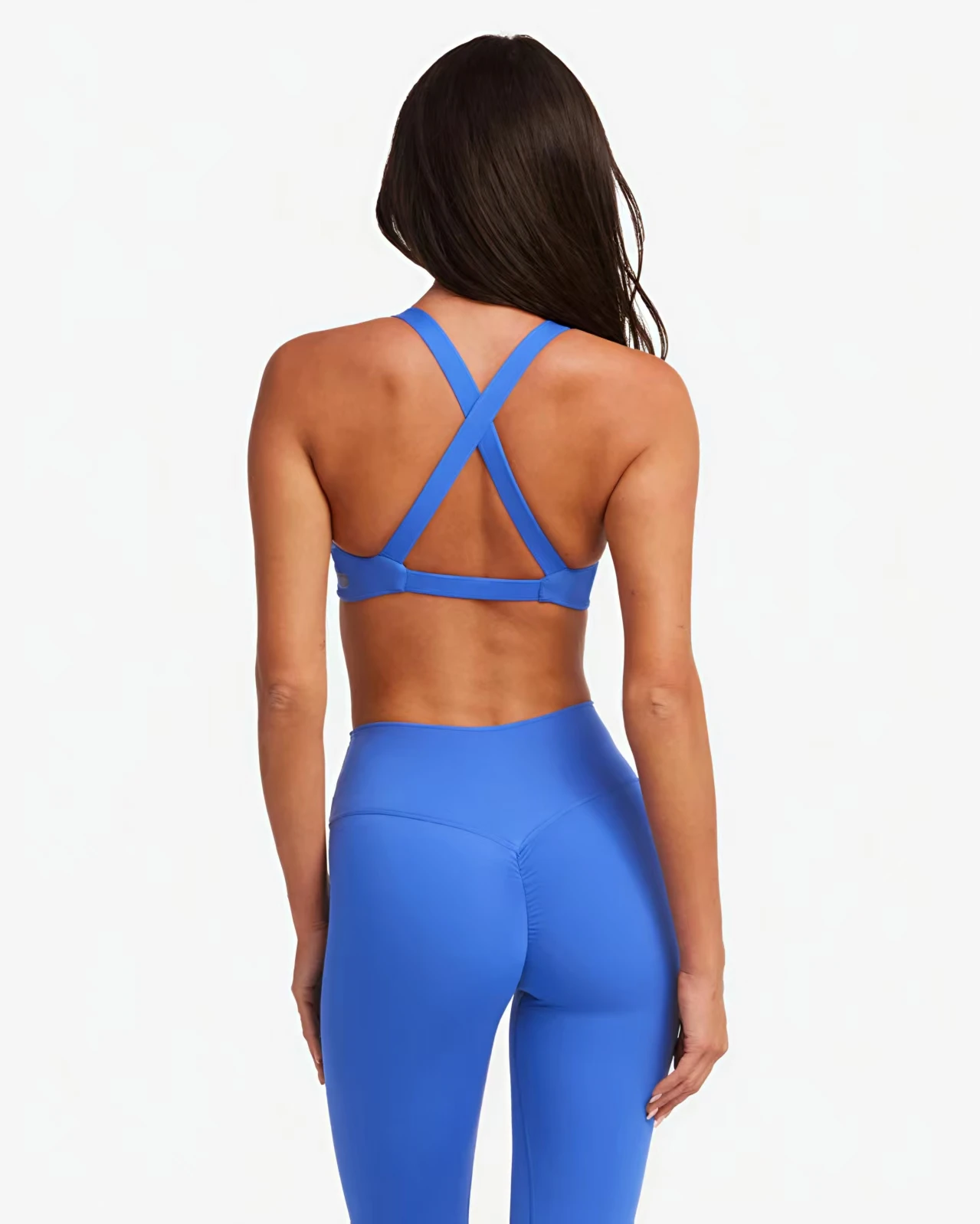 SHINBENE Women's Twist Workout Sports Bras Back Cross Padded Low Impact Fitness Bra Yoga Crop Tops image 2