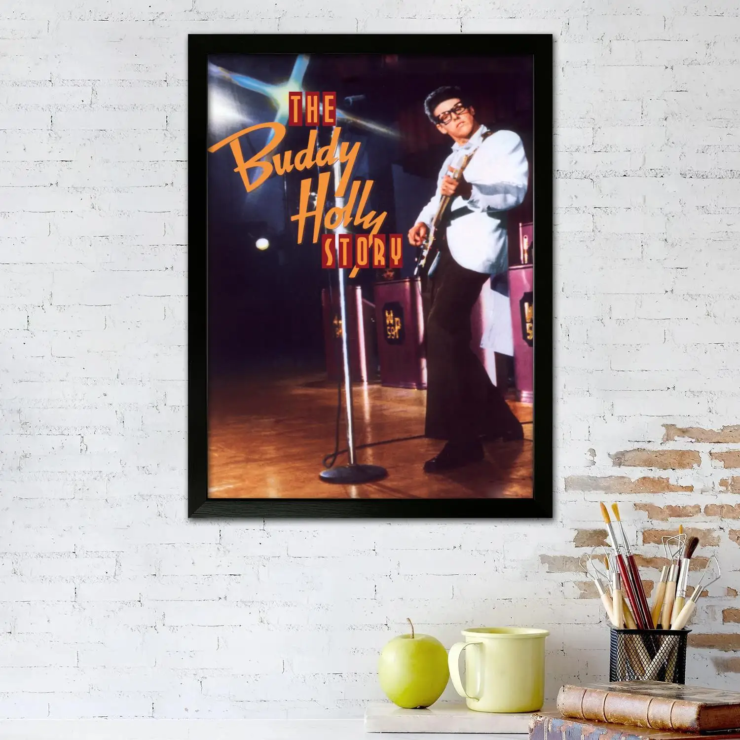 Buddy Holly Canvas Art Poster and Wall Art, Picture Print, Modern Family Bedroom Decor, Posters,Decorative painting