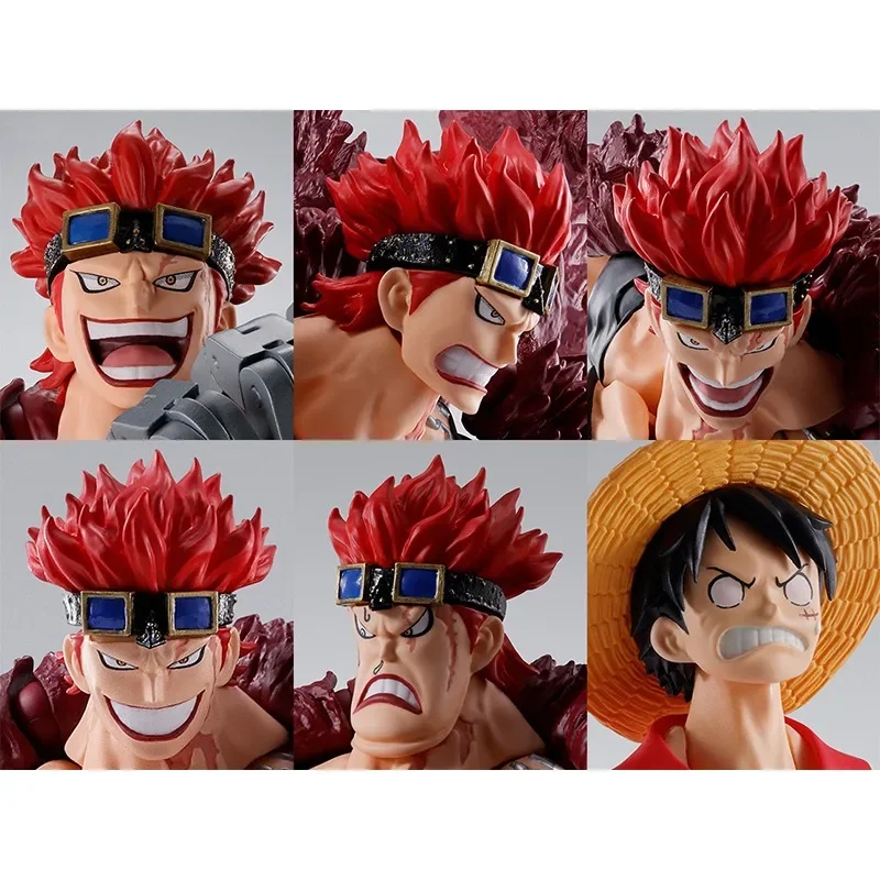 Original Bandai Anime ONE PIECE Eustass Kid-The Raid on Onigashima-SHF modelo juguetes figuras de acción regalos coleccionables niños