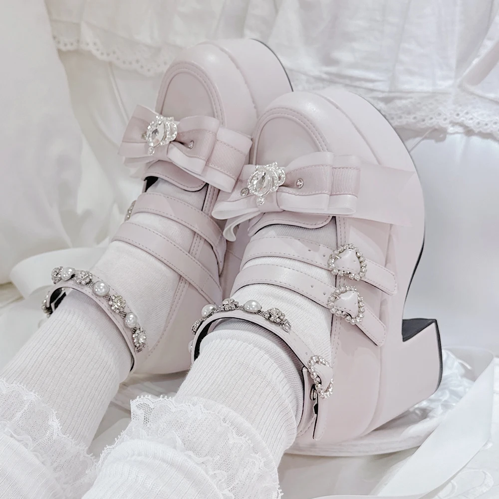 

Transfer School Birthday Department Girl Single Shoes Lolita Girl Thick Soled Shoes Sweet Loli Student Campus Single Shoes