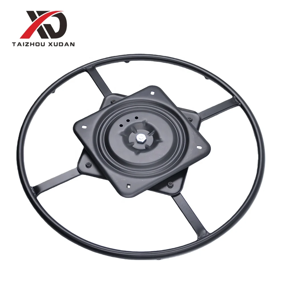 stlf XD 24/22 Inch Modern Q235B Steel Furniture Ring Base Swivel Replacement 10 Inch Plate for Bedroom Home Office Recliner Chai
