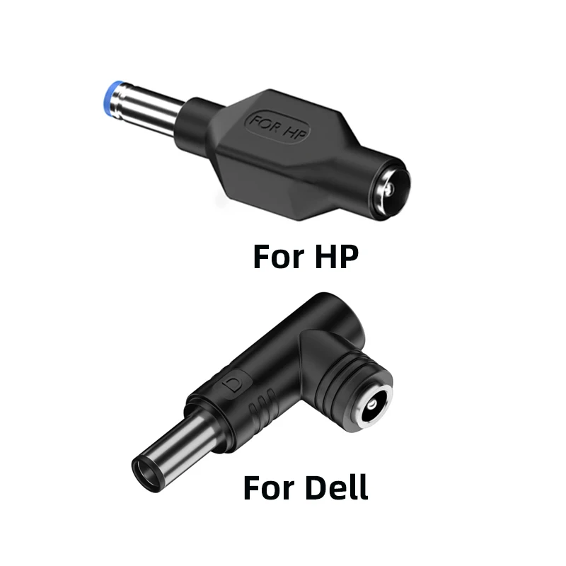 DC Power Adapter 7.4 x 5.0 4.5 x 3.0mm Male Plug to 5.5 x 2.1mm 2.5mm Female Jack Connector for Dell HP Laptop Charger Converter