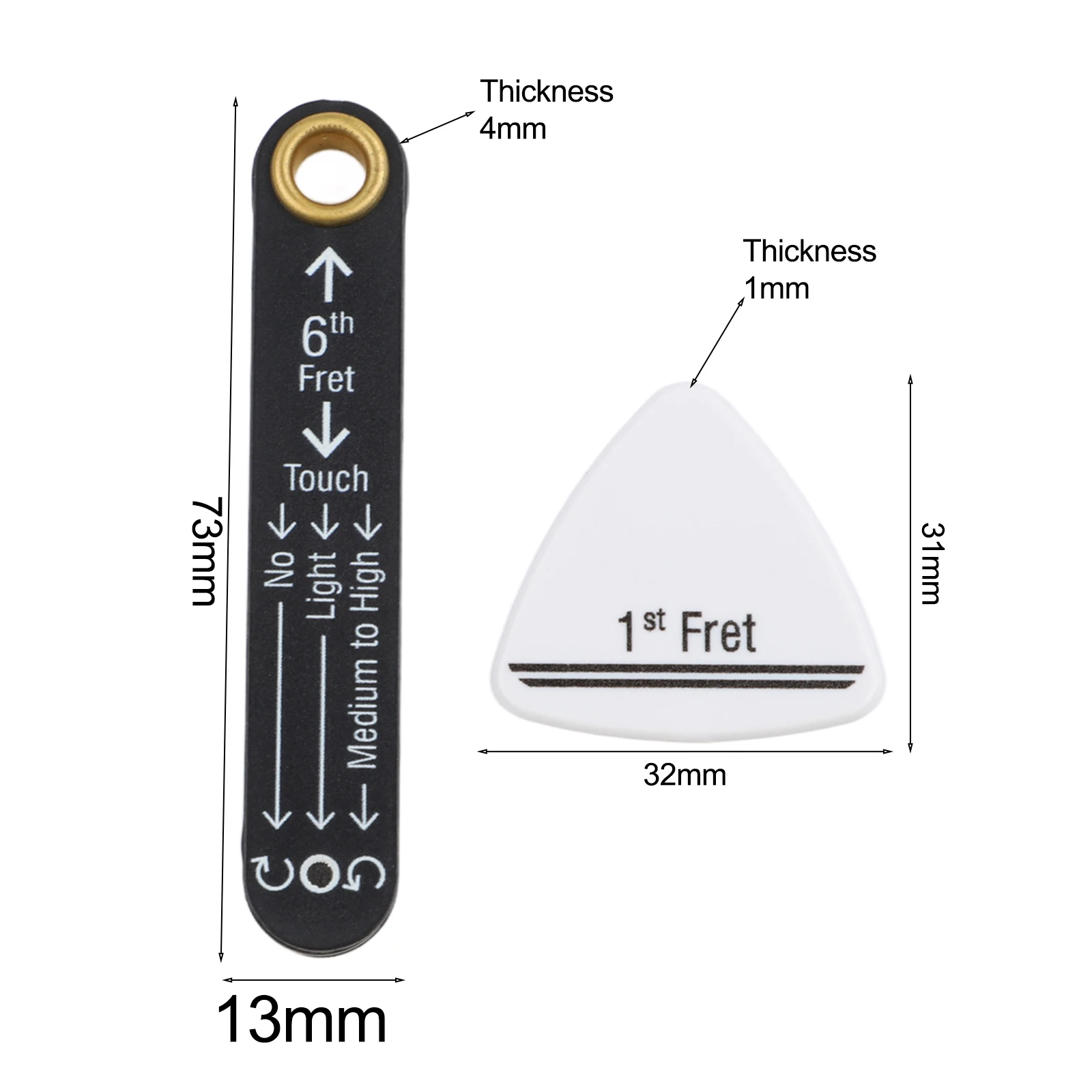 Guitar Adjustment Tool Measuring Ruler Stainless Steel Construction for versatile Measurements For Classical Guitar Silver