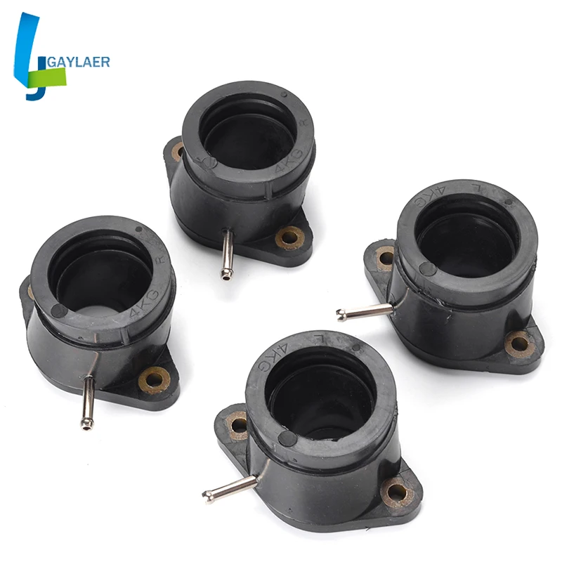 4KG-13596-00 Carburetor Carb Intake Manifold Interface Adapters for Yamaha XJR1300 1998-2001 XJR1200 1994-1998 4KG-13596-01