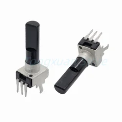 10pcs R0902N Vertical Single Potentiometer RV09 Type With Center Click B103 B203 B503 B10K B20K B50K 3Pins D Shaft Length 23MM