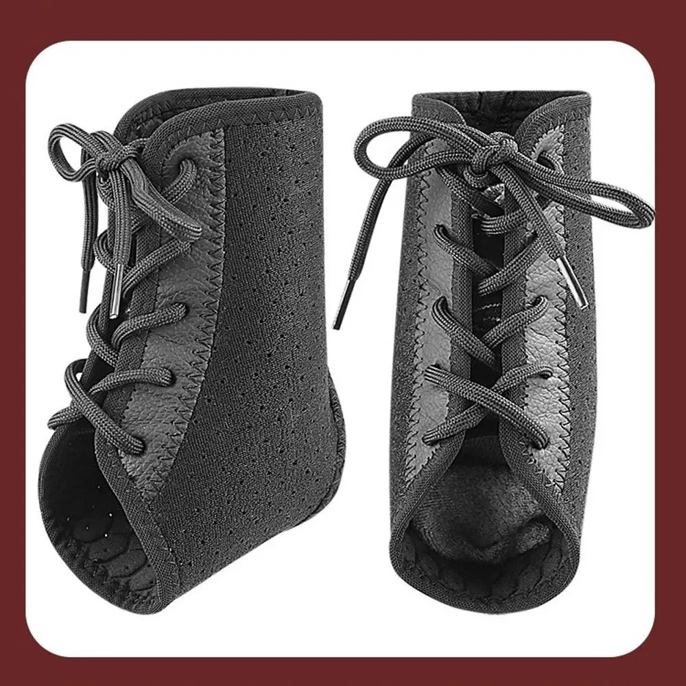 Durable Adjustable Lace Up Ankle Brace Compression Fixed Ankle Strap Breathable Ankle Protector Sport Fitness