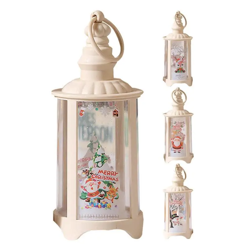 Lampada di natale LED decorazione a mano di natale lanterna di Halloween riutilizzabile Hang Night Light per Bar Garden Landscape Indoor Outdoor