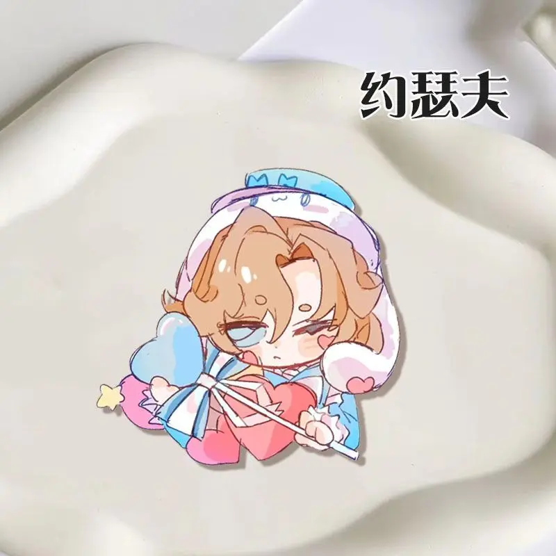 دبابيس شارة أنيمي تأثيري للملابس ، ديكور حقيبة الظهر ، هدايا زميل الدراسة ، لاعب الهوية ، جوسيف ، ديسولنيرز