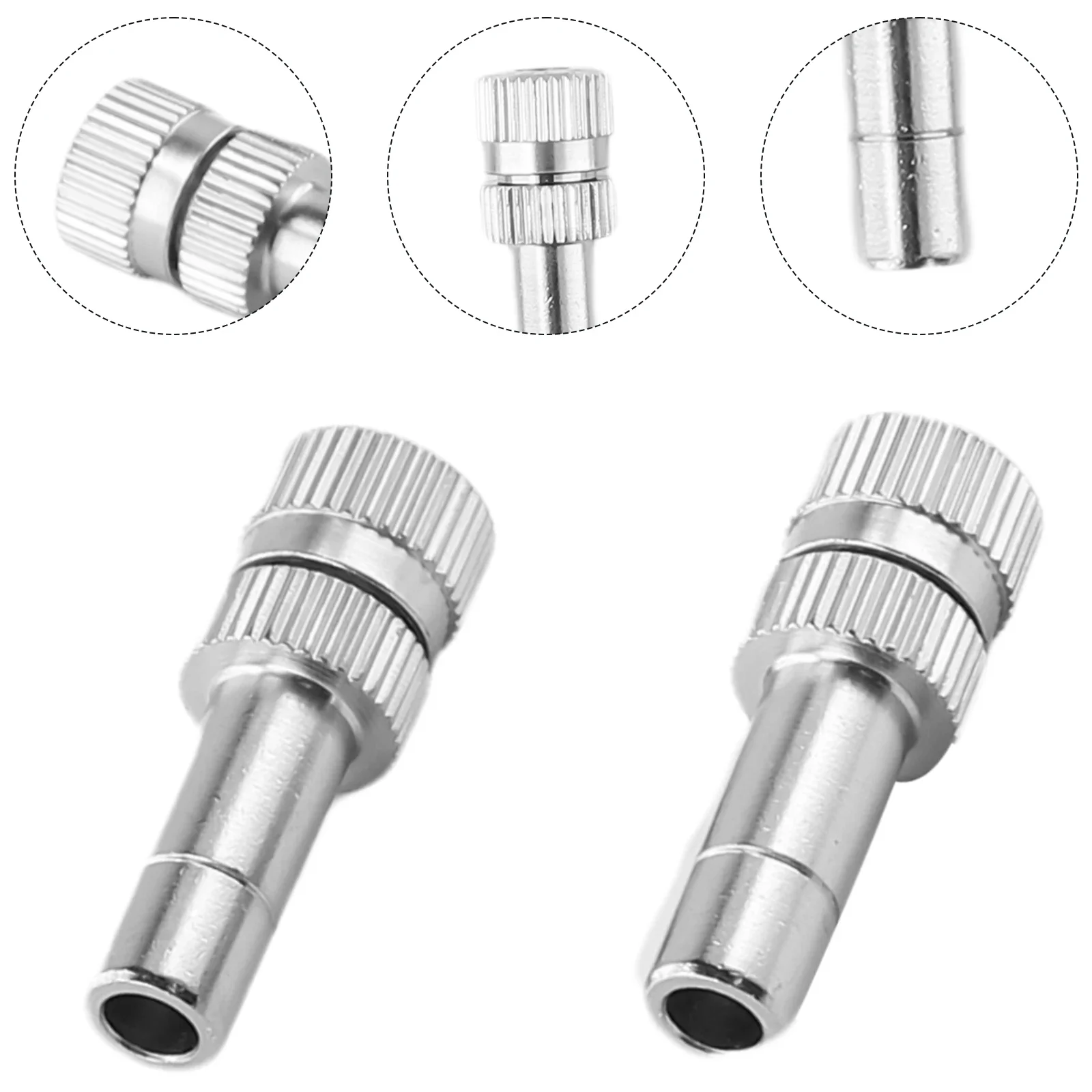 10 sztuk 6mm dysza zamgławiająca szybko podłącz rozpylacz mgły dysze natryskowe 0.15 ~ 0.8mm opryskiwacze zamgławiające ogrodnictwo części do nawadniania — zdjęcie 3