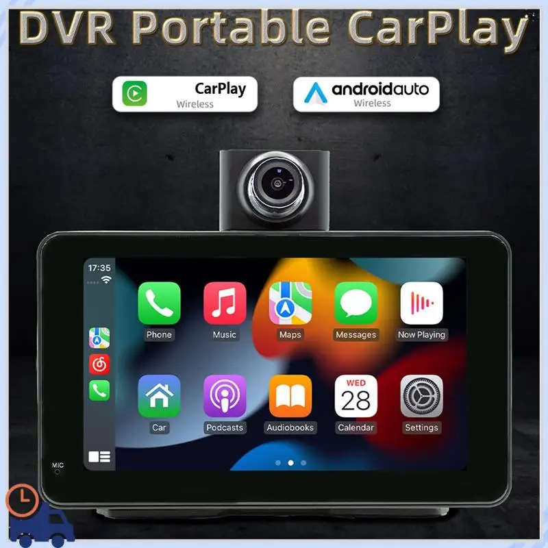 

Durable Car 7 Inch Bluetooth Portable Screen Driving Recorder GPS Navigation Display Wireless Carplay Android AUTO MP5 Player
