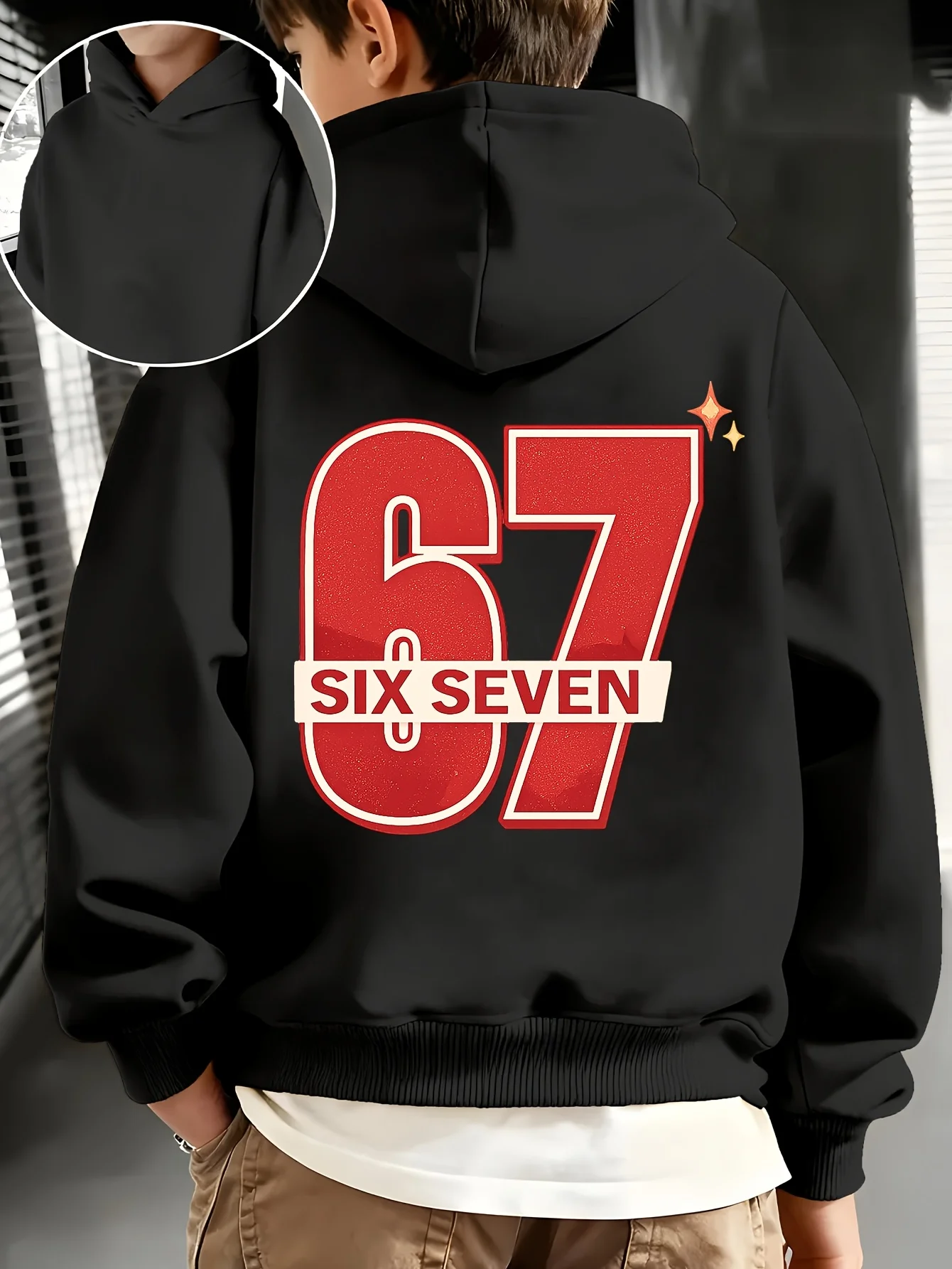 Autumn/Winter Boys' Hoodie, Stylish Outdoor ComfortableSimple and Casual,Suitable for Everyday OutingsChristmas Gift forChildren