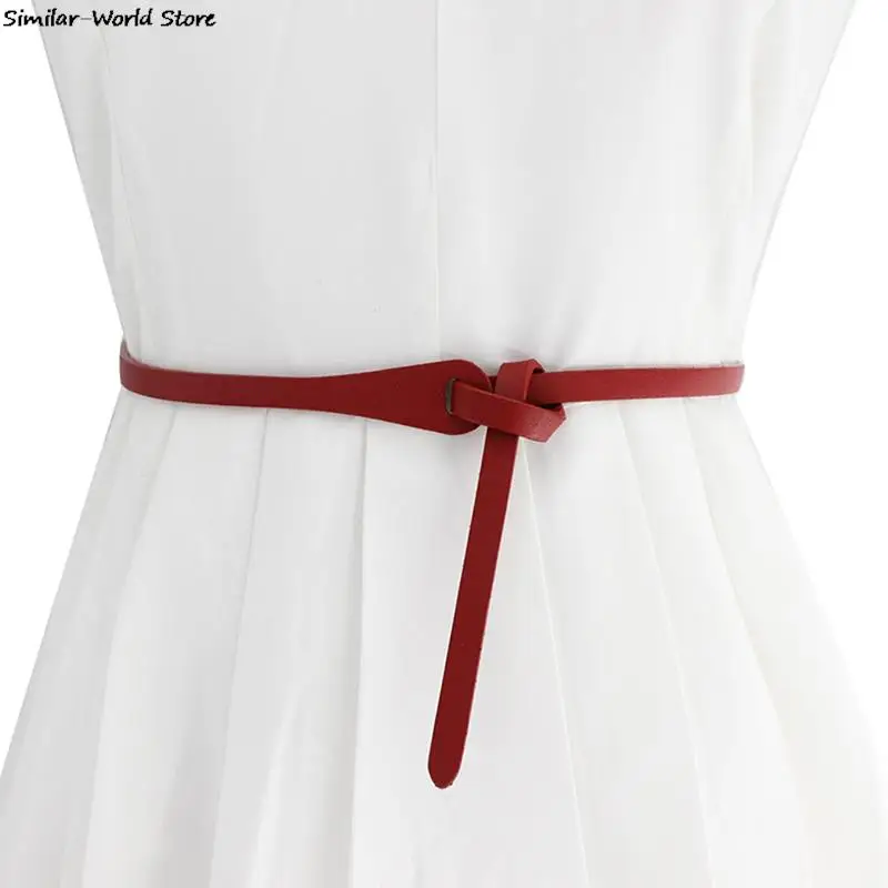 Fashion Knot Belts Soft Knotted Strap Belt Long Dress Accessories Lady Waistband