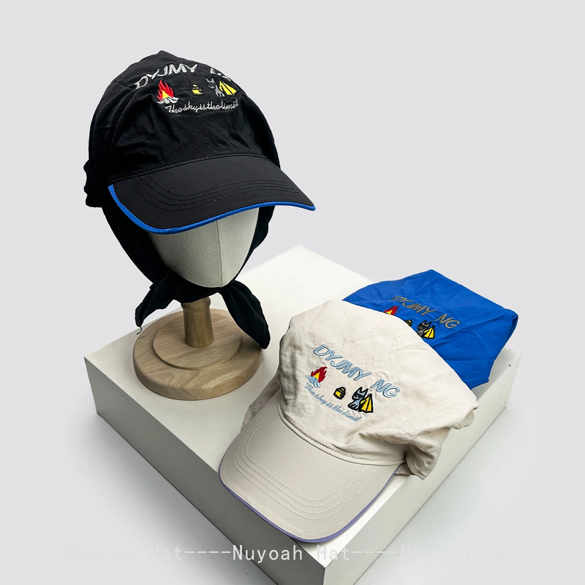 

New Men Women Cartoon Flame Puppy Letters Embroidery Visors Hats Sunshade Quick-dry Versatile Hip-hop Peaked Caps Fashion Retro