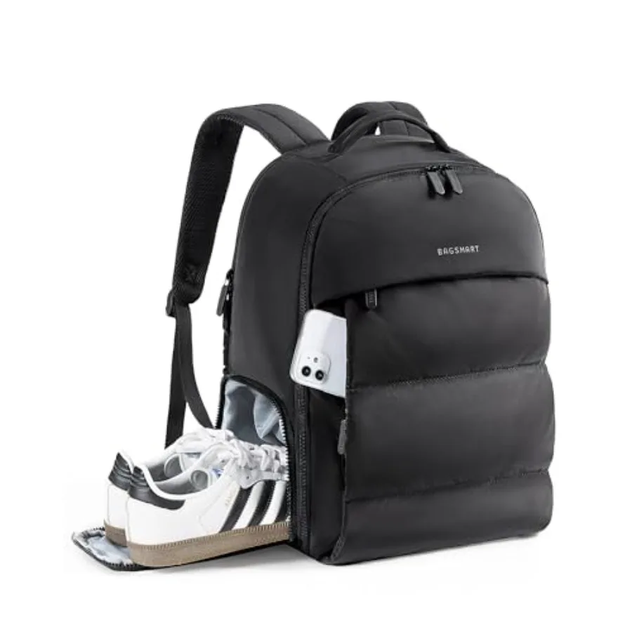 

30L Travel Backpack for Women, Carry on Backpack for Airplanes, Gym Backpack with Shoe Compartment, Lightweight Travel Bag Fits