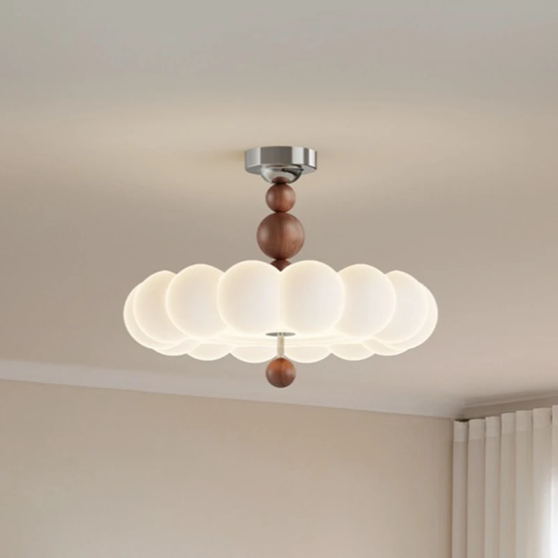 Europe Vintage Cream Style Bubbles Pendant Light Led Hanging Ceiling Lamp for Kids Room Eye Protection Warm Romantic Lighting