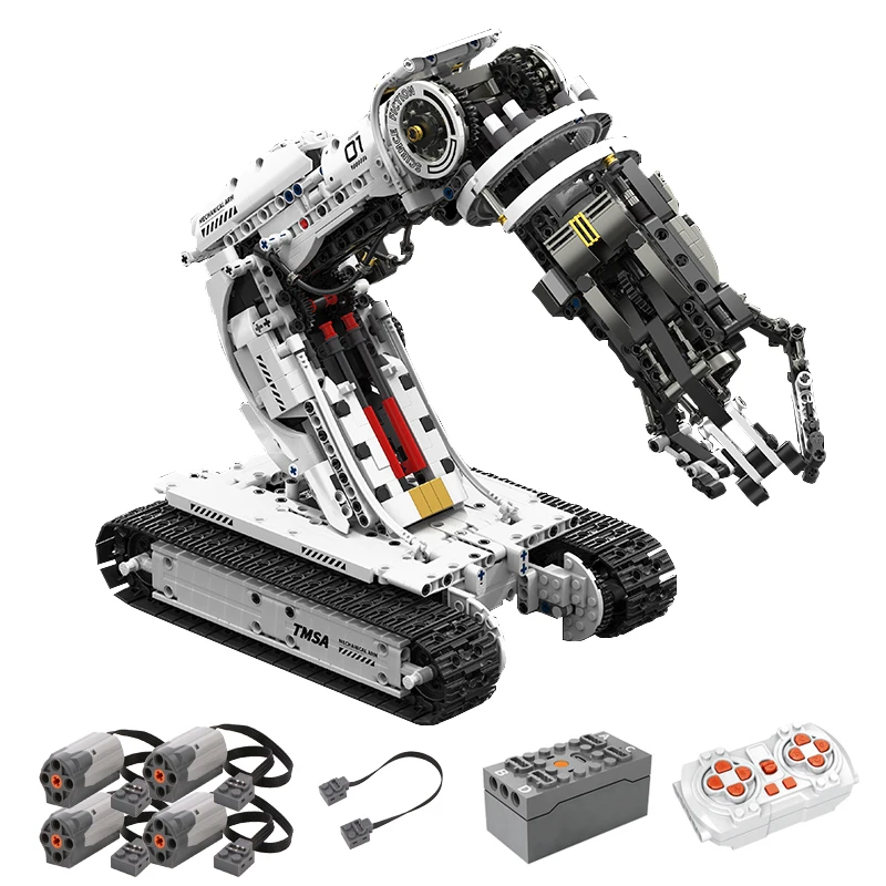 ชุดของเล่นประกอบแขนหุ่นยนต์ควบคุมระยะไกล MOC พร้อมตัวต่อบล็อก ของเล่นเสริมพัฒนาการสำหรับเด็ก ของขวัญวันเกิด มีสินค้าในสต็อก