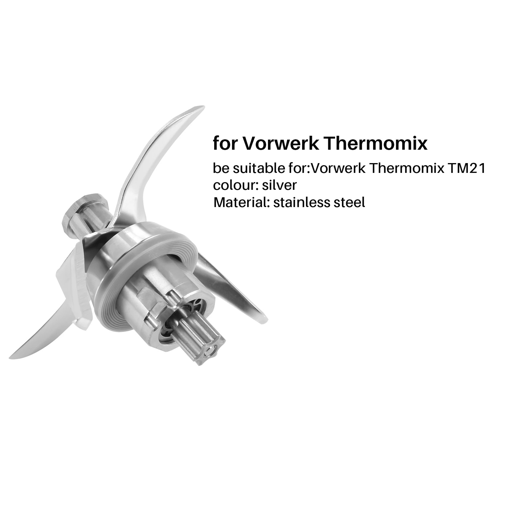 سكين خلاط بديل لسكين خلط معالج الطعام Vorwerk Thermomix TM21 TM 21 مع قطع غيار حادة للغاية