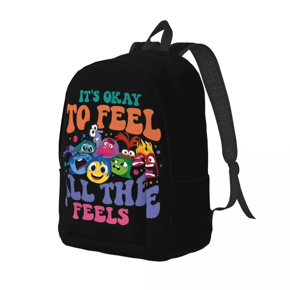 Mochila con 2 personajes para adolescentes, bolsa escolar para estudiantes