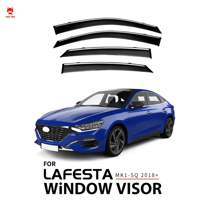 For HYUNDAI Lafesta 2018+ Car Window Visor Awning Shelters Windshield Side Window Rain Sun Shade Auto Accessories Car Styling