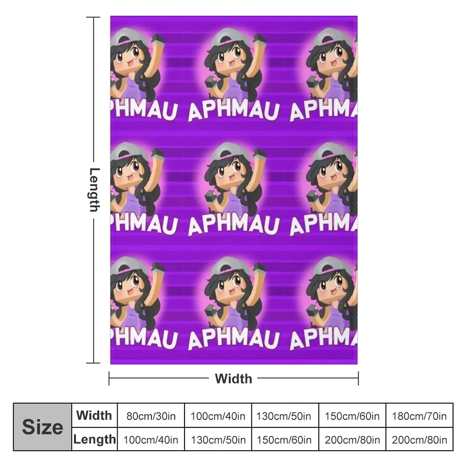 aphmau Throw Blanket Sleeping Bag anime Blankets