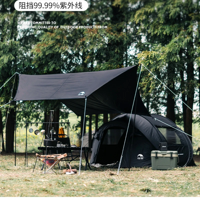 

Fully automatic, no need to pitch vinyl tents, camping overnight, shade, rainproof tents