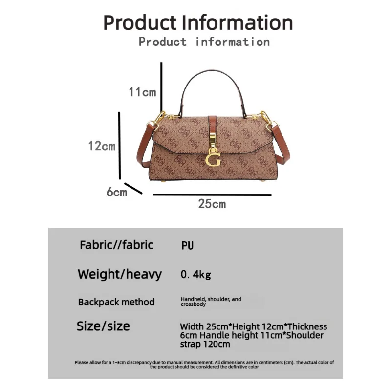 Square Satchels Diaper Bag For Women Vintage Casual Simple Fashionable Shoulder Bag Commuter Tote Messenger Purse High End - view 6