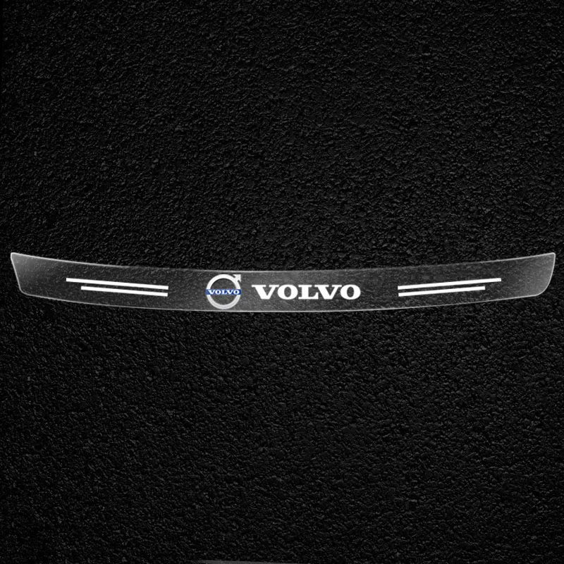 Car Trunk Rear Bumper Trim Guard Plate Protector Sticker For Volvo V40 V50 V60 V90 XC60 XC70 XC90 S40 S60 S70 S80 S90 Car Goods