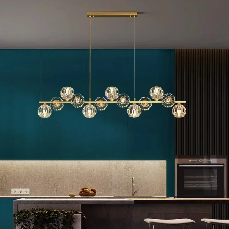 

Modern Crystal Restaurant Pendant Light Indoor Lighting Ceiling Light LED Pendant Light Living Room Indoor Lighting