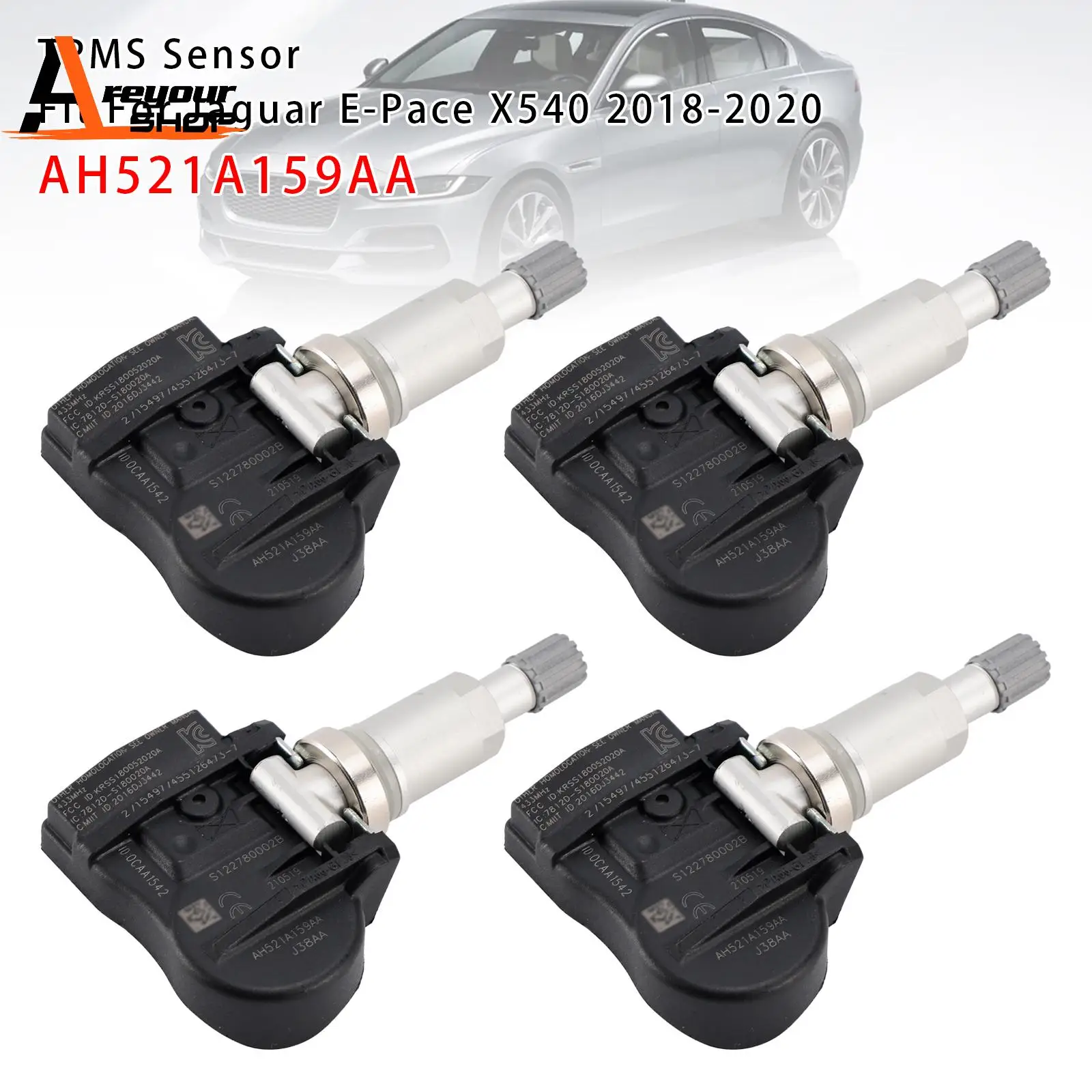 4X Tpms Tire Pressu…