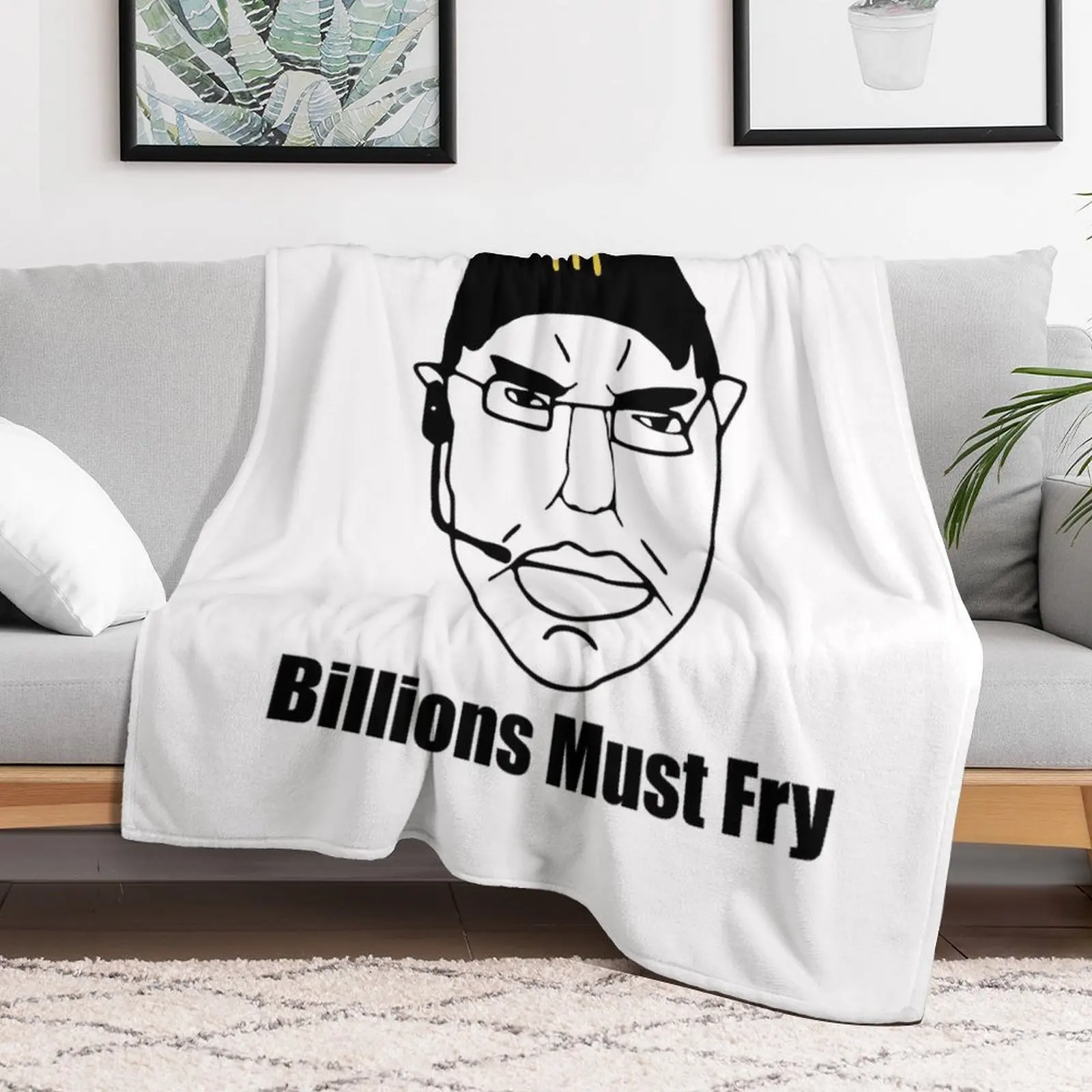 CHUD Billions Must Fry Throw Blanket Kid'S Furrys Sofas Designers Blankets